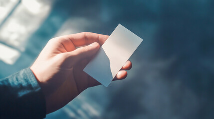 Custom ID card design on transparent background for branding use