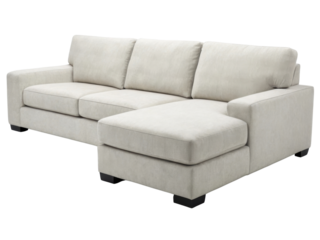 Cozy microfiber sectional sofa offers comfort and style for any living space