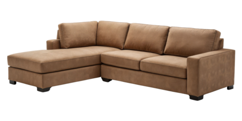 Stylish microfiber sectional sofa offers comfort and elegance for any living space