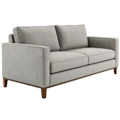 Obraz premium Stylish nylon loveseat sofa with plush cushions offers comfort and elegance for any space