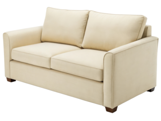 Cozy nylon loveseat sofa offers comfort and style for any living space