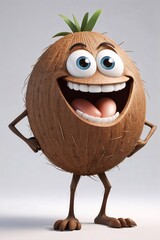 smiling coconut from the cartoon