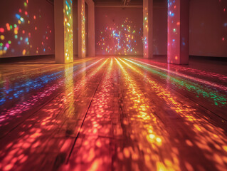 鮮やかなプリズムやステンドグラスの光