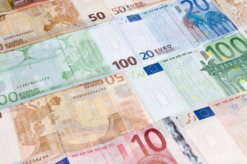 Euros paper money