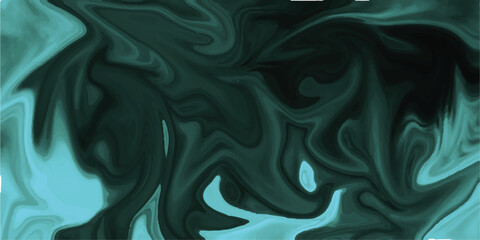 Colored liquids mixed together in fluid creating.painting arts with teal black and blue liquid texture brush for presentation, card background,