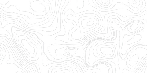 Abstract modern topography wavy contour map line and vintace tarrain patch texture grid line wallpaper map white background.
