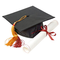 Graduation Cap, Diploma, and Achievement Celebrating Educational Success