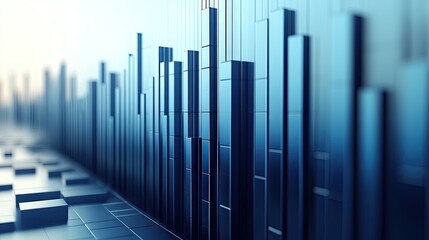 Obraz premium Abstract graphic representation of data.