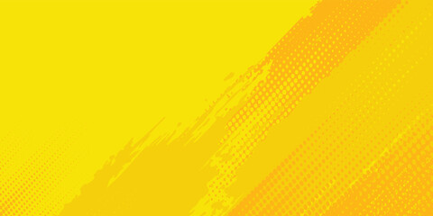Dots halftone yellow color pattern gradient grunge texture background. Dots pop art comics sport style  modern grunge