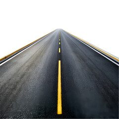 asphalt road in the middle of the road