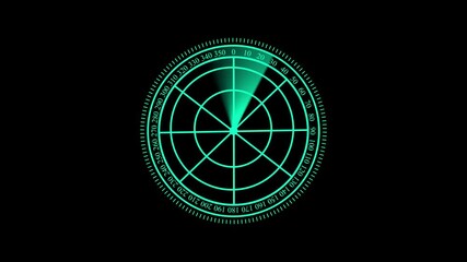 World international news background animation. Digital world news background animation, radar scanning animation for military and surveillance interface. Futuristic radar screen video motion with brig - Powered by Adobe