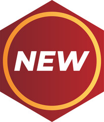 Stunning Promo Labels in Red and Gold Style