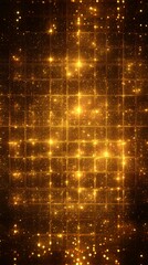 Golden Sparkle Dust Particles Floating in Air, Abstract Bokeh Background, Festive Celebration, Luxury, Magic, Cinematic Lighting.