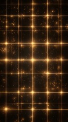 Abstract golden light streaks radiating from a central point, creating a dynamic and futuristic background for digital design and visual effects.