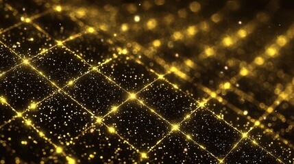 Abstract Golden Particles Background, Sparkling Dust Texture, Luxury Celebration Overlay, Festive Confetti Effect, Elegant Digital Backdrop.