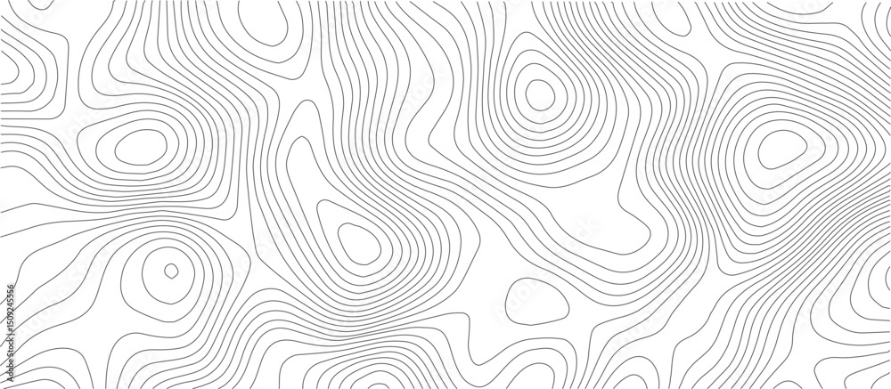 Aufkleber the stylized height of the topographic map in contour, lines. the concept of a conditional geography