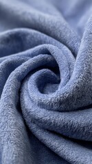 Soft Blue Towel Texture Close-Up: Detailed Fabric Surface for Spa, Wellness, and Comfort Concepts
