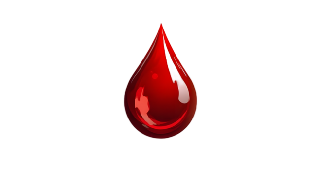 Single Red Blood Drop Medical Health Abstract Background Illustration