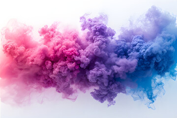 Naklejka premium Deep pink, purple,blue, pavorwave color smoke for design element