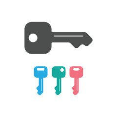 Key Icon Set Vector Design