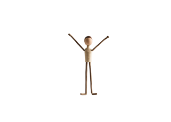 Minimalist stickman character isolated on white background. Simple line art illustration for design, animation, storytelling, web graphics, or educational content.

