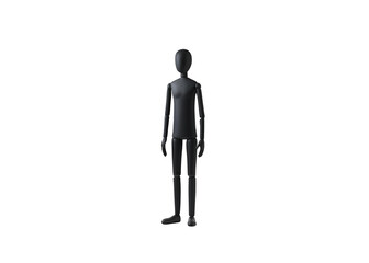 Minimalist stickman character isolated on white background. Simple line art illustration for design, animation, storytelling, web graphics, or educational content.


