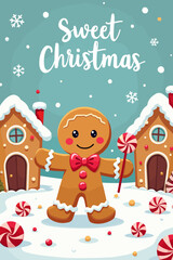 christmas music poster, christmas party poster, christmas poster background, santa poster, happy holidays poster, christmas poster greeting card, christmas, winter, holiday, landscape, illustration, x