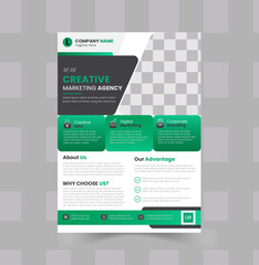 Obraz premium A4 format flyer or brochure for corporate business advertising vector abstract design, annual report or modern leaflet, cover or presentation corporate trendy style.