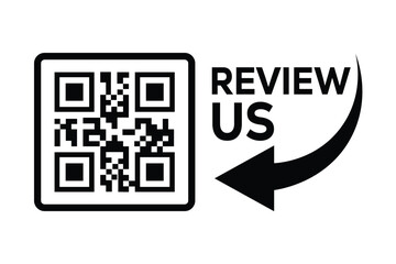 Obraz premium Minimalist black and white QR code centered, with 