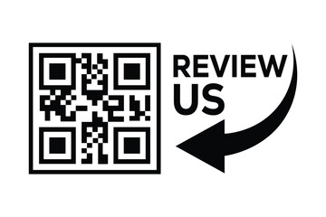 Obraz premium Minimalist black and white QR code centered, with 