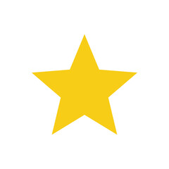 Star Icon. Flat Vector Symbol for Rating, Favorite, and Decoration.