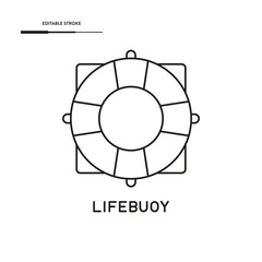 Lifebuoy Icon Vector Design.