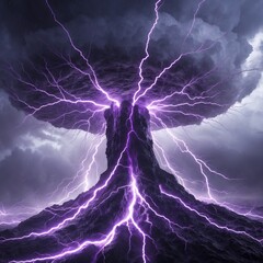 lightning in the sky