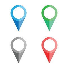 Location Icon Set Vector Design.