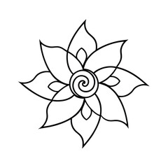 vector illustration of a flower