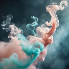 smoke on a white background