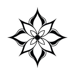 flower vector illustration on white background