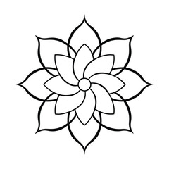 flower vector illustration on white background