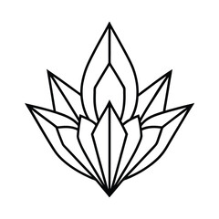 vector illustration of an abstract floral ornament