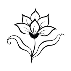 flower vector illustration on white background
