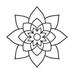 vector illustration of flower
