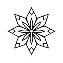 abstract flower icon vector illustration