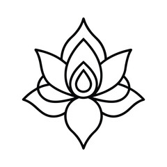 lotus flower vector illustration
