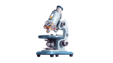 Microscope illustration science equipment laboratory tool research technology medical ana