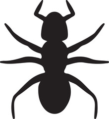Ant Icon Vector - Minimalist Insect Symbol