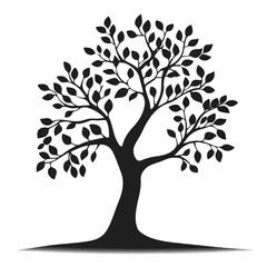 Obraz premium Detailed Tree Icon Vector Illustration for Graphic Designs and Infographics
