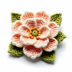 flower Crochet isolated on white background