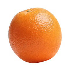 Single orange fruit image isolated on white background