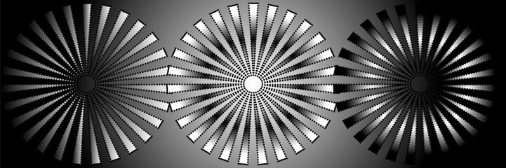 Modern abstract background. Halftone dots in circle form. Spiral logo, icon or design element