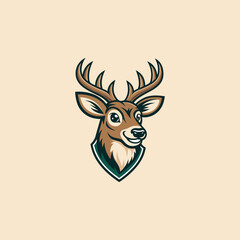 Simple deer head silhouette design isolated on a transparent background, deer, head, silhouette, animal, wildlife, vector, graphic, illustration, design, logo, symbol, icon, nature, stag, antler
